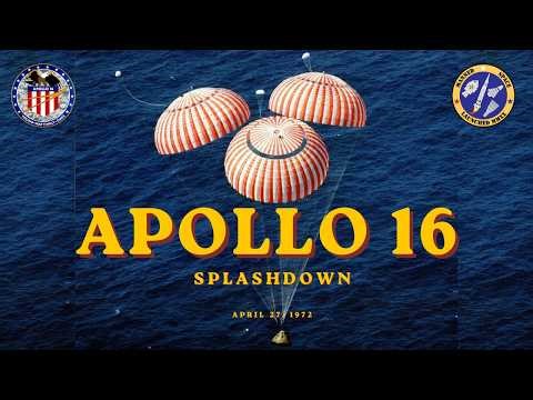 Manned Space History | Splashdown of Apollo 16 | April 27, 1972