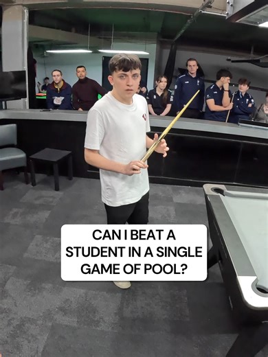 Can I beat a student in a single game of pool? Thanks to Leon for the game! 🎱 #pool#8ball#8ballpool#attacking8ball#skills#billiards