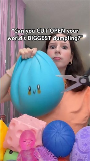 Will I CUT OPEN the World’s BIGGEST Dumpling Squishy? 😰✂️