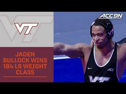 Virginia Tech's Jaden Bullock Wins ACC Title For 184-LB Weight Class
