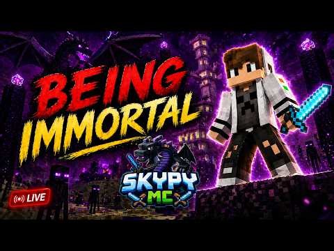 Being Immortal in SKYPYMC | Day 5 | Join now | Minecraft java/Bedrock | Subscribe