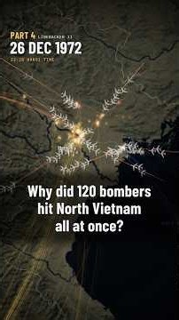Why did 120 bombers hit North Vietnam all at once? #history #vietnamwar