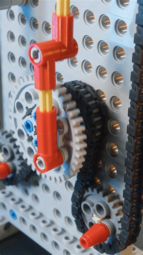 Double Piston Mechanism - Mechanical Principles with LEGO #satisfying #mechanics #afol #engineering #lego | Dr. Engine