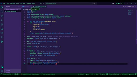 #python #cybersecurity #encryption #decryption #cryptography #programming #studentproject | Rakna Kohar