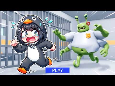 Penguin Girl ESCAPES Angry Alien Prison Guard in Roblox! 🐧👽