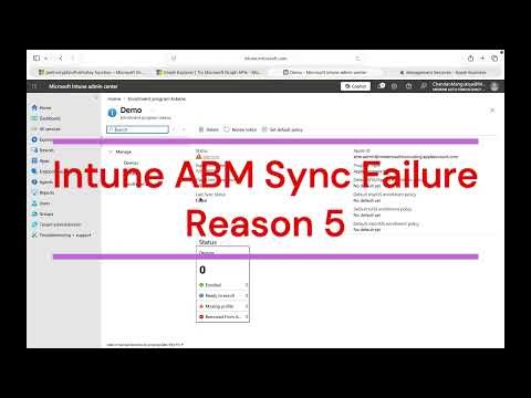 ABM and Intune Sync Fails on Every Retry — Reason 5: DEP Token Decryption Failed