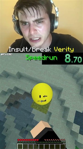 INSULTING MINECRAFT VERITY SPEEDRUN