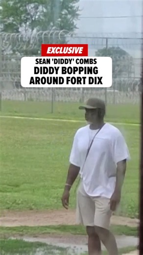 Diddy was seen taking his daily walk in prison