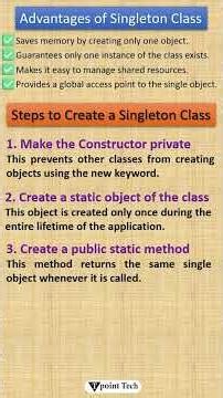 What is Singleton Class in Java? | Tpoint Tech #java #tpointtech