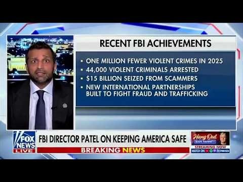 Director Patel Highlights Recent FBI Achievements