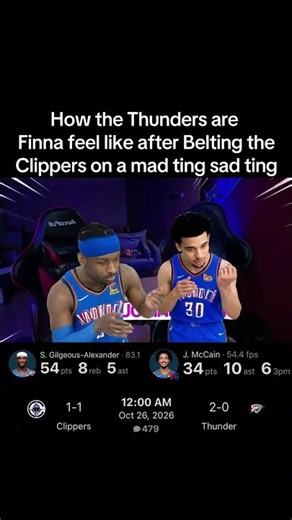 Sga and Jared McCain vs Clippers 😭