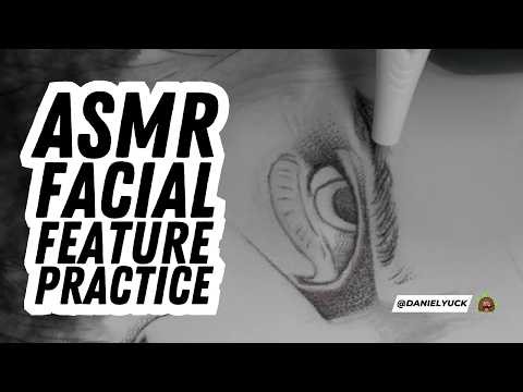 ASMR Tattoo Practice: Viking Eye (Facial Feature Guide Workbook) | Real Time Tattooing Sounds