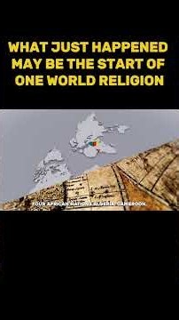 WHAT JUST HAPPENED MAY BE THE START OF ONE WORLD RELIGION