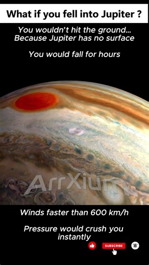 Falling Into Jupiter: The Horrible Truth #shorts #space #universe