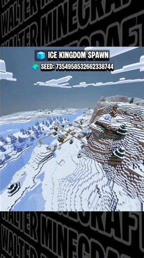 🧊 These 2 Snowy Village Seeds Look Unreal! #minecraft
