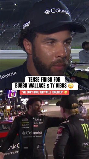 Things got heated between Bubba Wallace and Ty Gibbs 👀