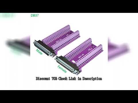 1PCS DB37 37PIN 2 ROW male female connector to terminal adapter D-SUB converter 37 pin terminal boar