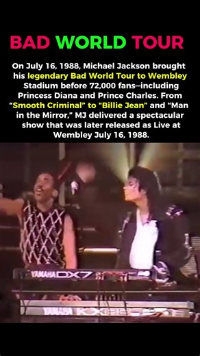 Michael Jackson during the Bad World Tour #michaeljackson #mj #shorts
