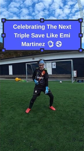 Triple Save + Emi Martinez Celebration! | @DibuJuniorGK #goalkeeper #goalkeepertraining #shorts