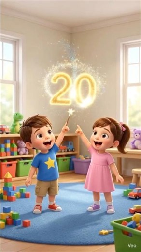 Number 20 POP! 💥 | Learn Number 20 for Kids 🪄 | Counting Fun Preschool Shorts