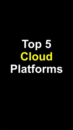 Top 5 Cloud Platforms #code #logo #google #coding #top