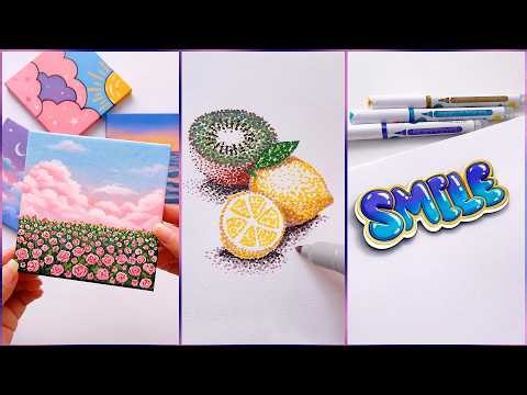 11 Easy Creative Art Hacks When You’re Bored || Art Ideas || painting for Beginners