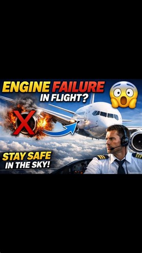 ✈️ What Happens If an Aircraft Engine Fails Mid-Flight? 😳
