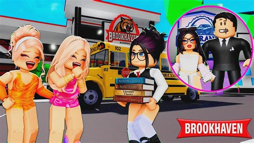 A nerd era filha do dono da concessionária e ninguém sabia | Historinhas Brookhaven RP | Roblox