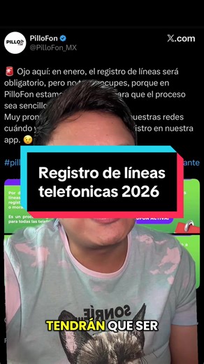 Replying to @noru.joeru Registro de líneas telefónicas 2026: preguntas frecuentes #crt #gobiernomexico #lineastelefonicas #padroncelulares #tech