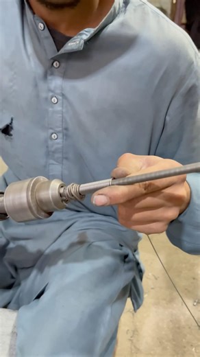 Simple Spring Making with Drill Machine | Iron Wire Spring | DIY Workshop Skill #youtubeshorts