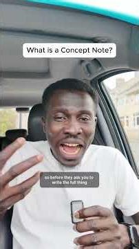 How to write a concept note