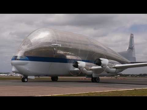 NASA’s HUGE Super Guppy Cargo Transporter | Start-up & Aborted Takeoff