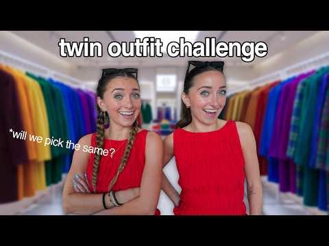 Can Twins Pick The Same outfit? | Telepathy Challenge