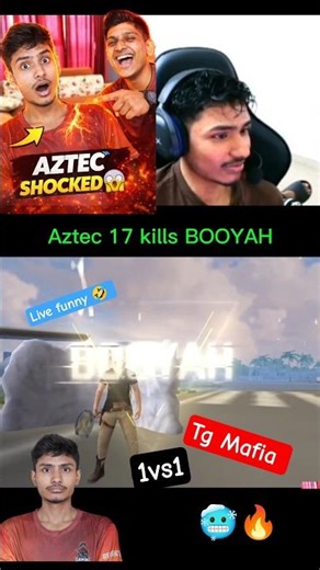iQOO TG Aztec 😂 LIVE FUNNY COMMENTS on TG Mafia 💀 1v1 Bittu OP Roast 🥶🔥