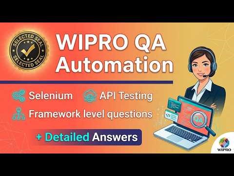 INTERVIEW | ROUND # 1 | WIPRO Automation Testing Interview Questions with Answers | Selenium & API