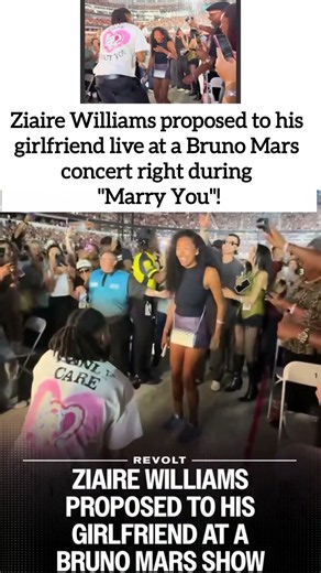 ZIAIRE WILLIAMS POPPED THE QUESTION AT A BRUNO MARS SHOW! #BrunoMars #ConcertProposal #MarryYou