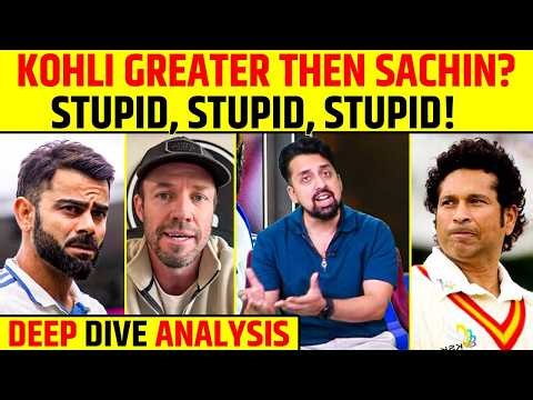 KOHLI GREATER THAN SACHIN? “STUPID, STUPID, STUPID!” | DEEP DIVE ANALYSIS #viratkohli #sachin #abd
