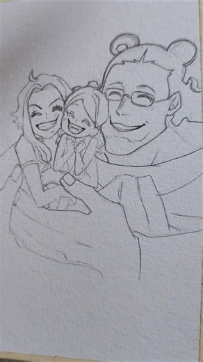 ✨ Kuma & Ginny rough sketch that slowly broke my heart… ✏️🕊️ #shorts