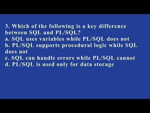 Introduction to PL/SQL and Its Purpose| Q4 Oracle L1 P2 | SMILE ROAD