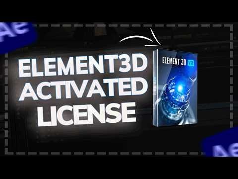 Element 3D 𝐅𝐫𝐞𝐞 𝐃𝐨𝐰𝐧𝐥𝐨𝐚𝐝 // After Effects // 𝐀𝐜𝐭𝐢𝐯𝐚𝐭𝐞𝐝 𝐥𝐢𝐜𝐞𝐧𝐬𝐞 // 2026 // v2.2.3