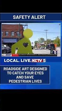 Safety alert: roadside art keeping pedestrians safe