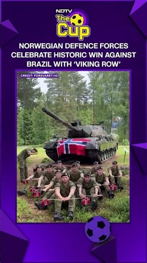Norwegian Defence Forces Celebrate Historic Win Against Brazil With ‘Viking Row’