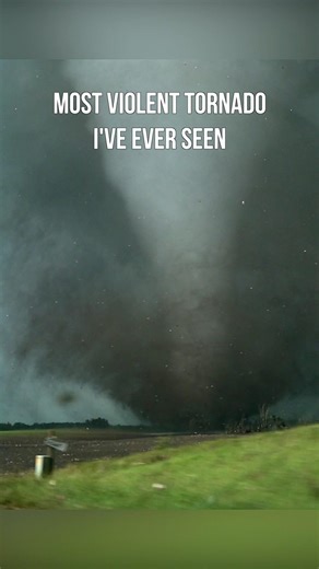 The raw power of a truly violent tornado is something you will NEVER forget. #stormchasing #tornado