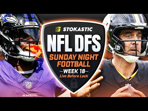 NFL DFS Showdown Live Before Lock | Ravens vs Steelers SNF Week 18 DFS Picks