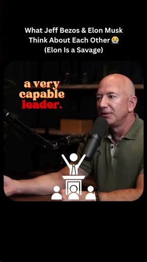 What JEFF BEZOS & ELON MUSK Think About Each Other😂...#shorts