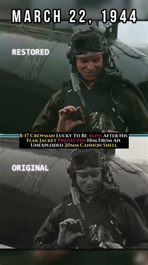 20mm Shell Stopped by a Flak Jacket #WWII #Military #shorts