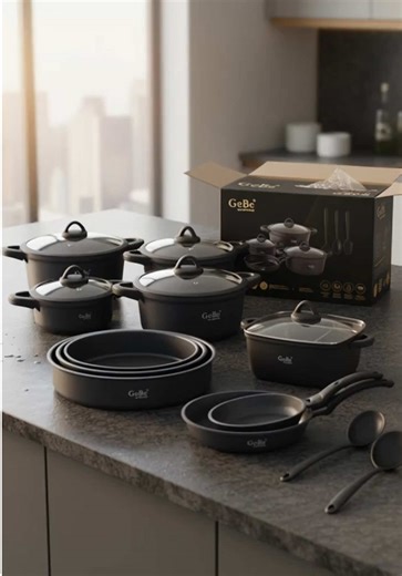Gebe Cookware Set – 29 Pieces for Effortless Cooking