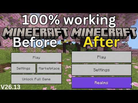 How to Unlock Minecraft Bedrock 1.26 pc for FREE