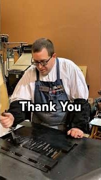 Letterpress printing some big thanks for National Thank You Note Day (December 26)