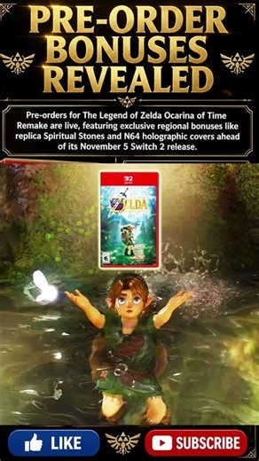 Zelda Ocarina of Time Remake Pre Order Bonuses REVEALED!